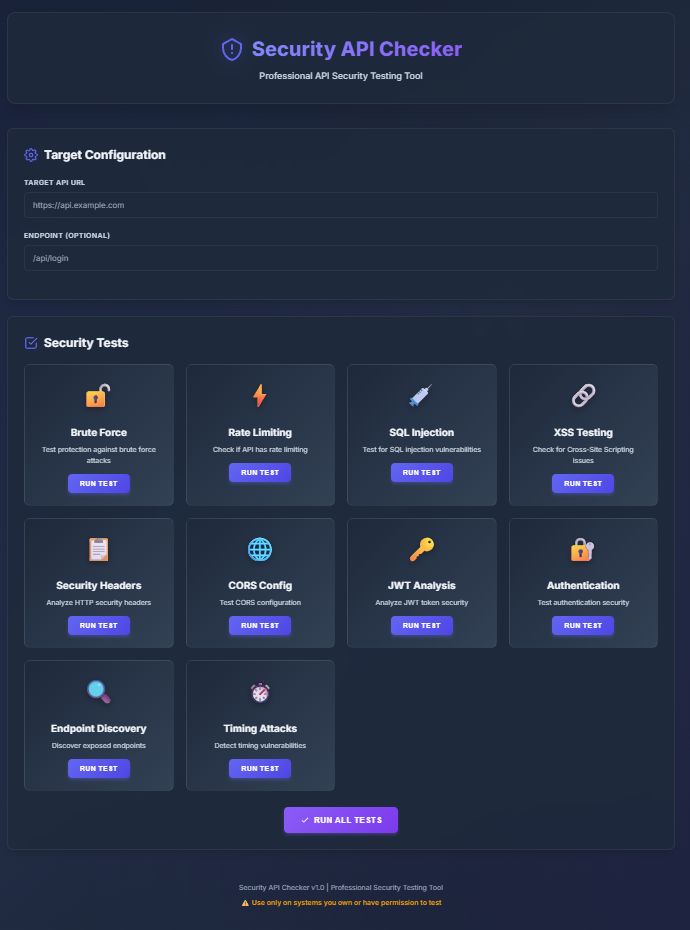 API Security Scanner